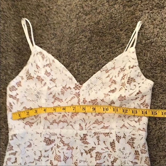 One Wish White Lace Midi Dress - Picture 3 of 4